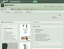 Tablet Screenshot of dead-couture.deviantart.com
