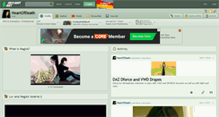 Desktop Screenshot of heartofdeath.deviantart.com