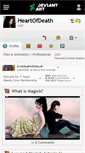 Mobile Screenshot of heartofdeath.deviantart.com