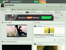 Tablet Screenshot of heartofdeath.deviantart.com