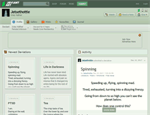 Tablet Screenshot of jetsethottie.deviantart.com