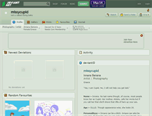 Tablet Screenshot of missycupid.deviantart.com