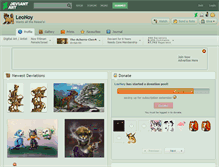 Tablet Screenshot of leonoy.deviantart.com