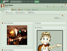 Tablet Screenshot of merc-raven.deviantart.com