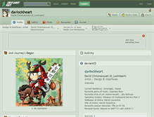Tablet Screenshot of davlockheart.deviantart.com