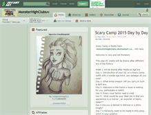 Tablet Screenshot of monsterhighclubs.deviantart.com