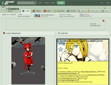 Tablet Screenshot of crosslove.deviantart.com