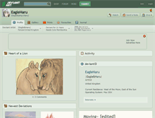 Tablet Screenshot of eagleharu.deviantart.com