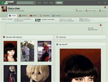 Tablet Screenshot of glory-chan.deviantart.com