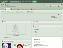 Tablet Screenshot of chwan.deviantart.com