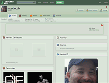 Tablet Screenshot of musclecub.deviantart.com
