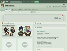 Tablet Screenshot of grey-warden.deviantart.com