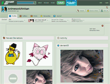 Tablet Screenshot of animesoxichinisan.deviantart.com
