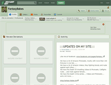 Tablet Screenshot of fantasybabes.deviantart.com
