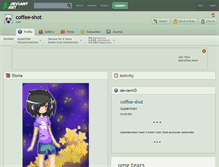 Tablet Screenshot of coffee-shot.deviantart.com