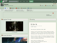Tablet Screenshot of elywen.deviantart.com
