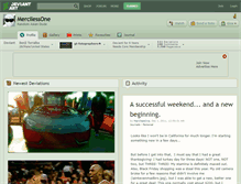 Tablet Screenshot of mercilessone.deviantart.com