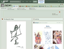 Tablet Screenshot of dogdragon.deviantart.com