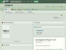 Tablet Screenshot of damagazine.deviantart.com