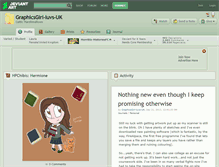 Tablet Screenshot of graphicsgirl-luvs-uk.deviantart.com