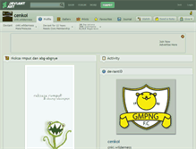 Tablet Screenshot of cenkoi.deviantart.com