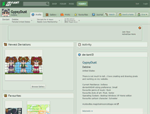 Tablet Screenshot of gypsydust.deviantart.com