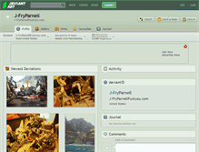 Tablet Screenshot of j-fryparnell.deviantart.com