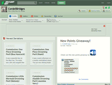 Tablet Screenshot of cordellbridges.deviantart.com