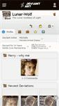 Mobile Screenshot of lunar-wolf.deviantart.com