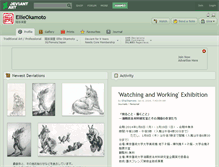 Tablet Screenshot of ellieokamoto.deviantart.com
