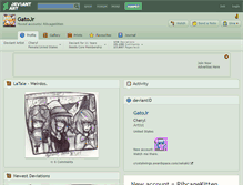 Tablet Screenshot of gatojr.deviantart.com