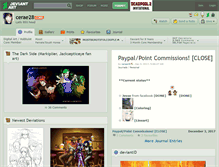 Tablet Screenshot of cerae28.deviantart.com