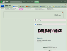 Tablet Screenshot of draw-wiz.deviantart.com