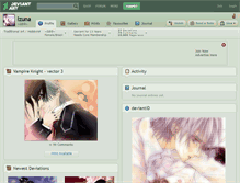 Tablet Screenshot of izuna.deviantart.com