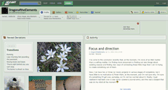 Desktop Screenshot of dragonoftheelements.deviantart.com
