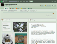Tablet Screenshot of dragonoftheelements.deviantart.com