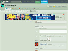 Tablet Screenshot of angiecreations.deviantart.com