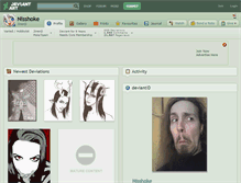 Tablet Screenshot of nisshoke.deviantart.com