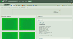 Desktop Screenshot of cybergoth.deviantart.com