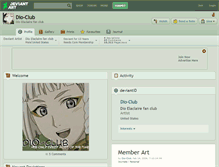 Tablet Screenshot of dio-club.deviantart.com