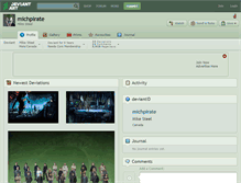 Tablet Screenshot of michpirate.deviantart.com