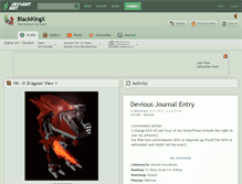 Tablet Screenshot of blackkingx.deviantart.com