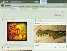 Tablet Screenshot of downsick.deviantart.com