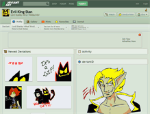 Tablet Screenshot of evil-king-stan.deviantart.com