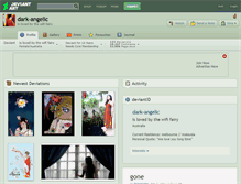 Tablet Screenshot of dark-angelic.deviantart.com