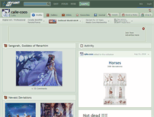 Tablet Screenshot of calie-coco.deviantart.com