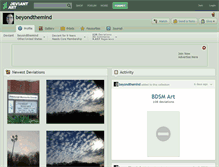 Tablet Screenshot of beyondthemind.deviantart.com