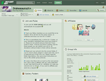 Tablet Screenshot of drakeasaurusx.deviantart.com