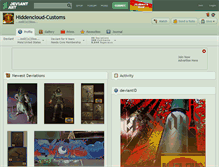 Tablet Screenshot of hiddencloud-customs.deviantart.com
