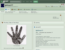 Tablet Screenshot of lightheart77.deviantart.com